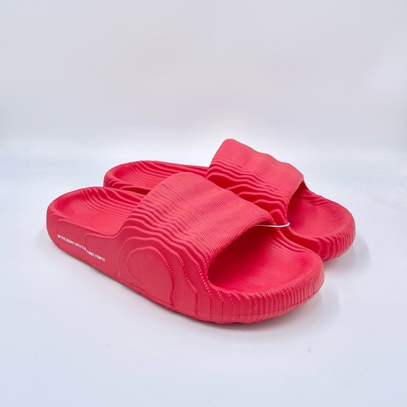 NEW Adidas Originals Adilette 22 Slide ‘Better Scarlet’ Sandals IF5394 Men’s 10 main image 4